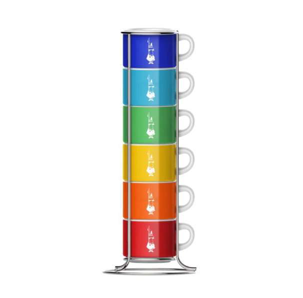 [06050020] SET 6 TAZAS APILABLES COLOR