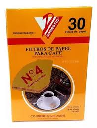 [06090002] FILTROS DE PAPEL Nº4 x 30